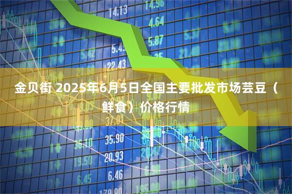 金贝街 2025年6月5日全国主要批发市场芸豆（鲜食）价格行情